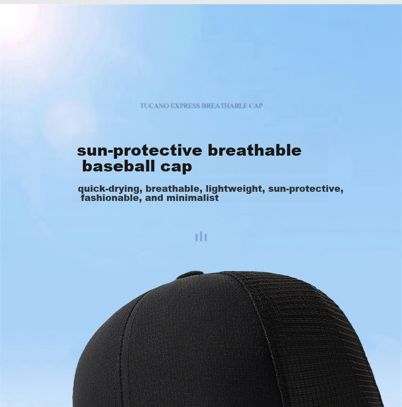 RED DRAGONFLY Men's Summer Breathable Mesh Baseball Cap Outdoor Casual Hiking Fishing Sunshade Duckbill Hat Sun Protection Cap 1