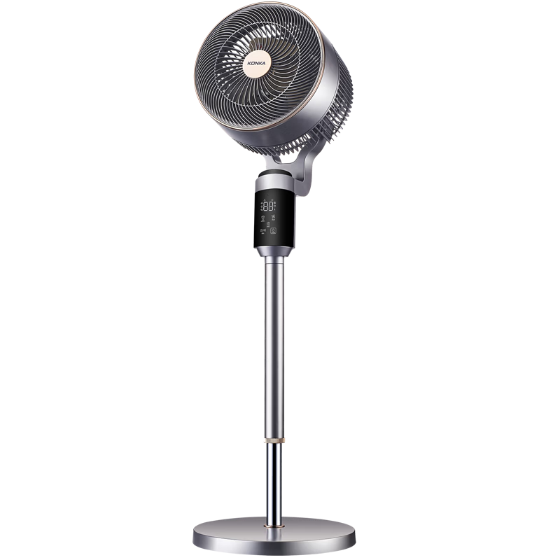 KONKA Air Circulation Fan Electric Fan Home Fan Voice Control Small Fan Oscillating Fan Living Room Bedroom Ambient Light Remote Control Telescopic Floor Fan KXHS51-6501W