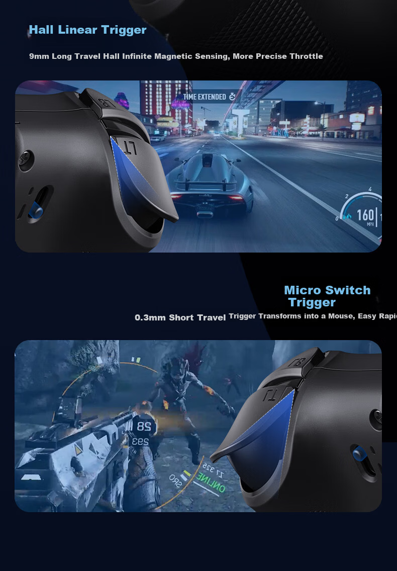 EasySMX Yisuoma Wujie M20 Wireless Streaming Cloud Gaming Dual-Mode Mobile Gamepad for Android iPad Delta Peripheral Mobile Game Genshin Impact King of Glory PC 12