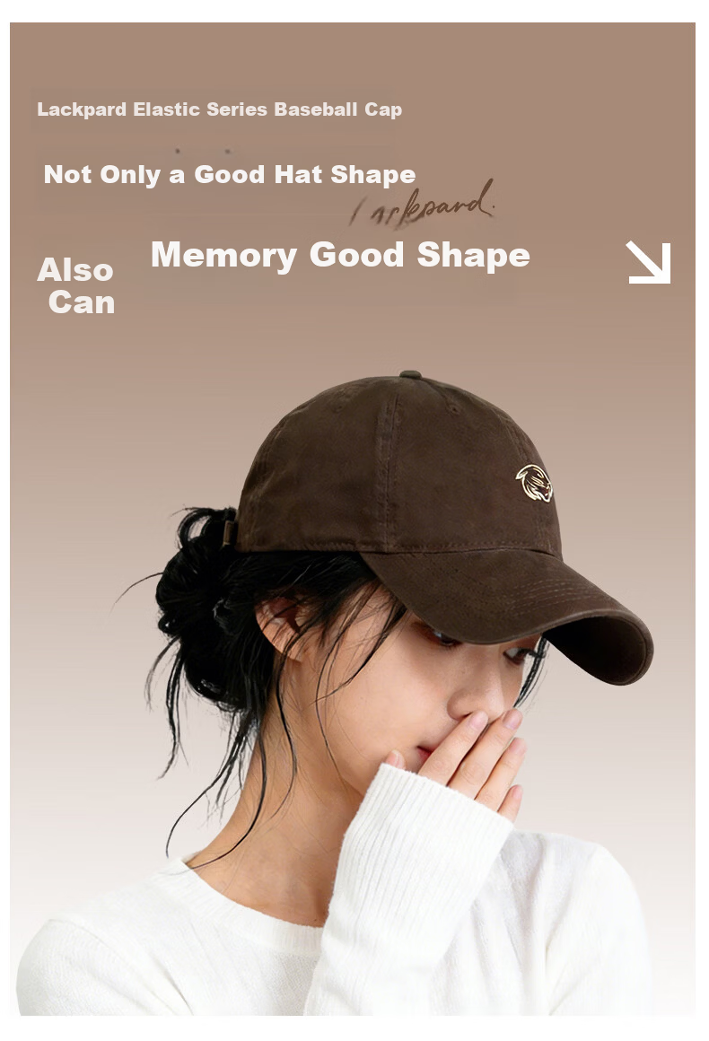 LACKPARD Unisex Commuter Casual Baseball Cap Korean Embroidered Spring Summer Outdoor Stretch Sun Hat Navy One Size 3