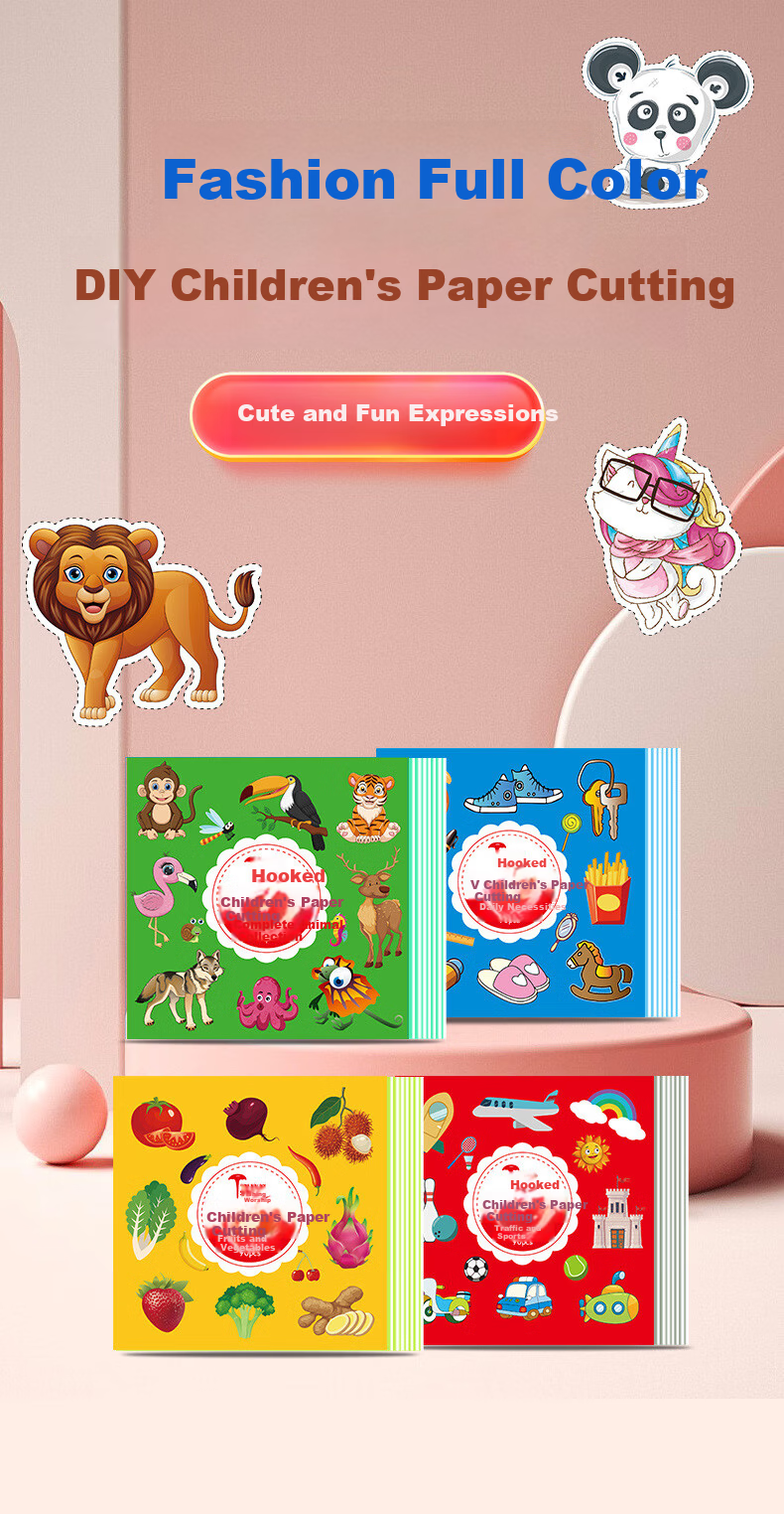Danmiqi Paper Cutting Children's Handicraft Kindergarten 3 Years Old 26 Pieces Baby Beginner Kids Toy DIY Craft Children's Birthday Gift 1