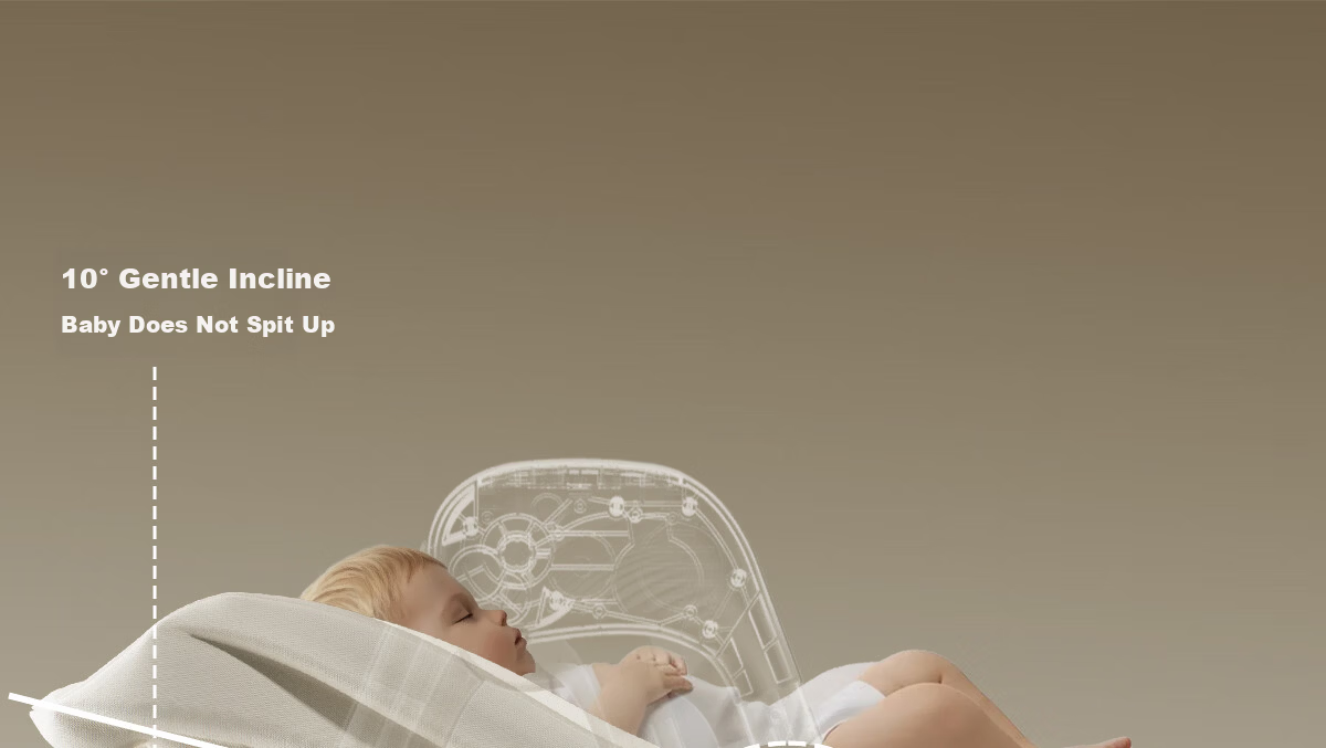 Beiyi 2-in-1 Baby High Chair and Rocker Khaki 38