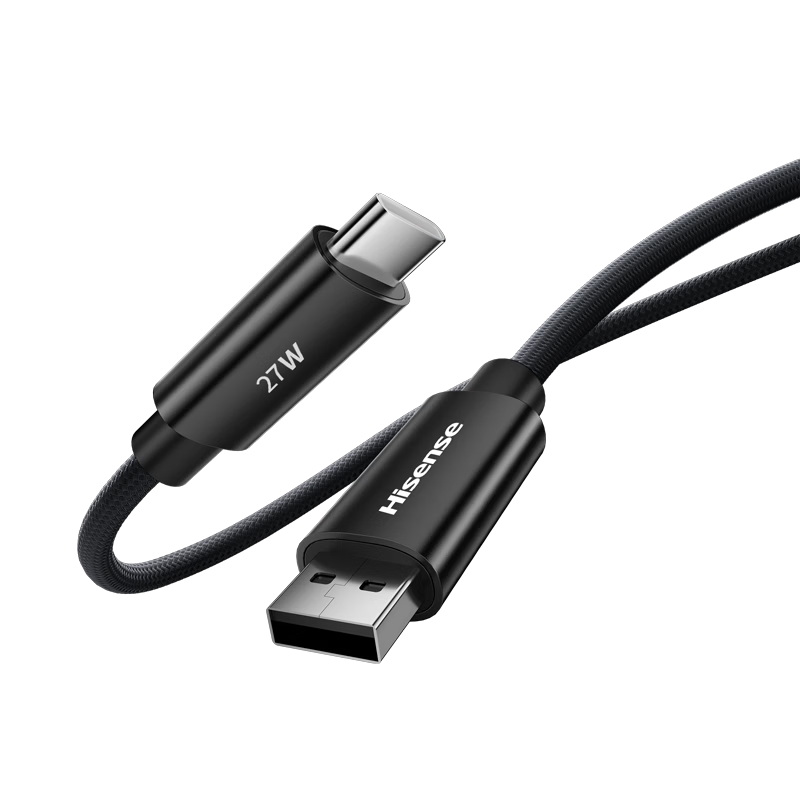 Hisense Type-C Data Cable 100W Super Fast Charging 6A Compatible with Apple iPhone Huawei Honor Xiaomi Android Phones Tablets Car Charger Moonlight White 1.2m