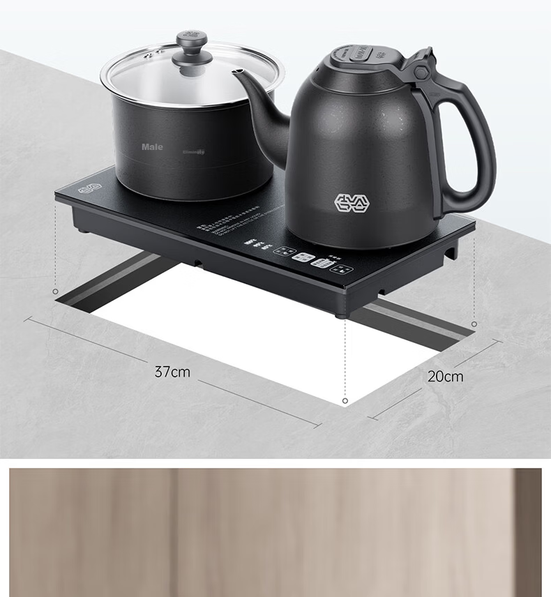 K·KOU Pure Titanium Fully Automatic Double Bottom Water Supply Electric Kettle Tea Table Boiling Kettle Integrated Insulated Electric Kettle Boiling Tea Heater TC018 22