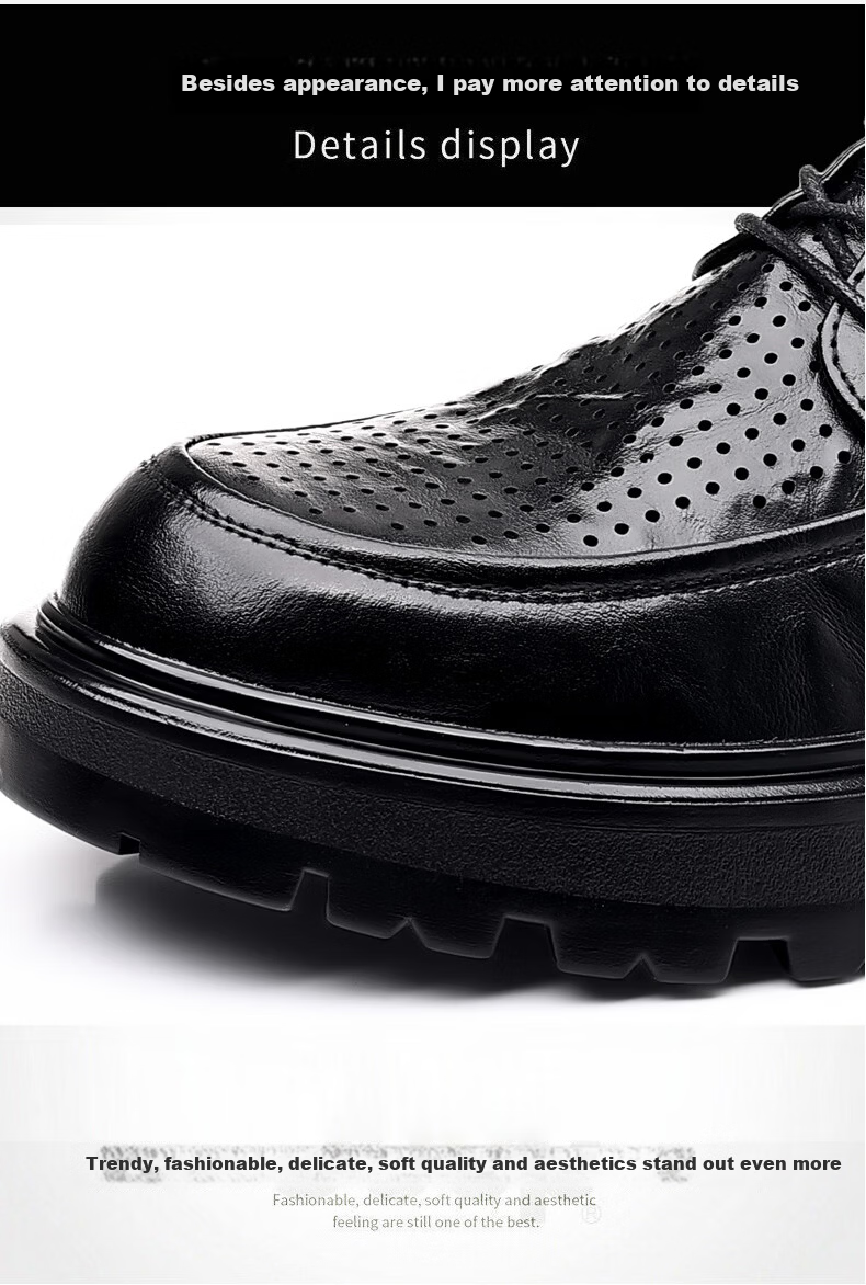 Bull Family [Zhang Ruoyun Edition] Men's Spring Autumn New Casual Versatile Business Formal Leather Shoes Thick Sole Derby Shoes 14