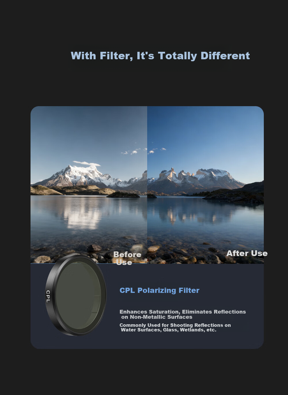 TELESIN DJI Action6 Filter Kit Vlog Sports Camera Accessories Quick Release UV Protection Threaded Filter 9