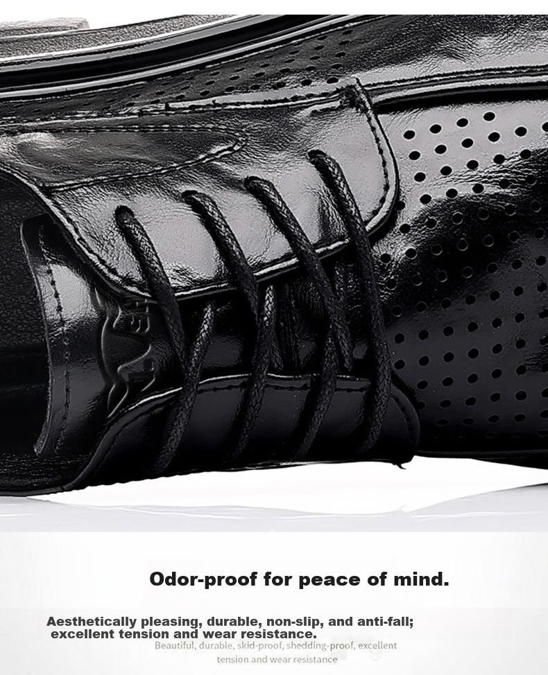 Bull Family [Zhang Ruoyun Edition] Men's Spring Autumn New Casual Versatile Business Formal Leather Shoes Thick Sole Derby Shoes 15