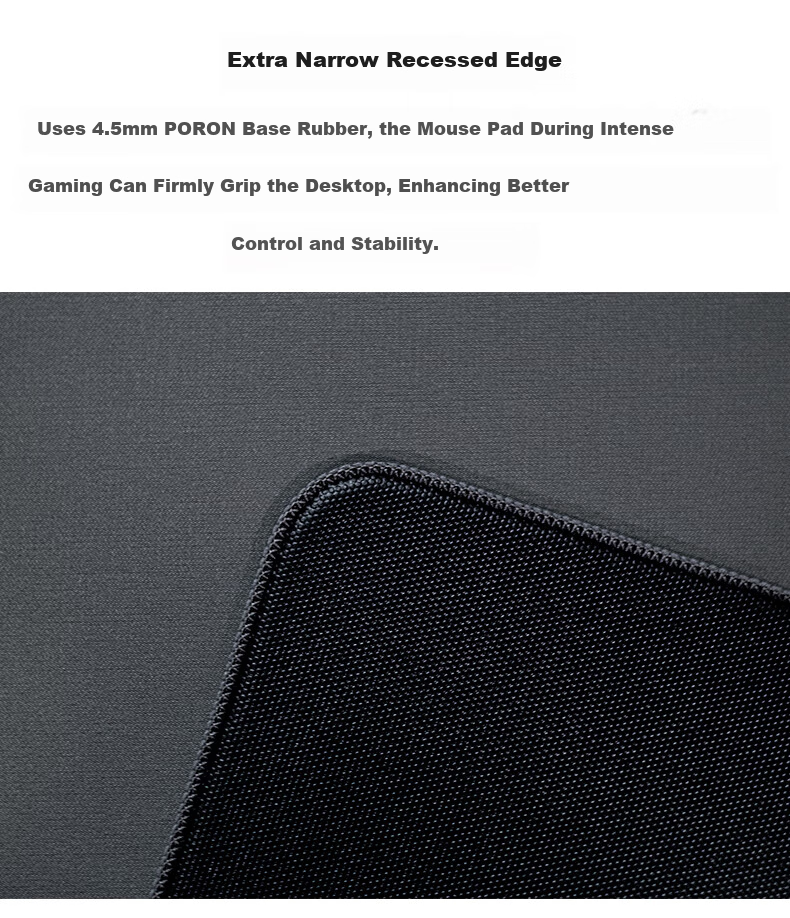 CAPERE (Kailai) Zero-Lag Waterproof PORON Gaming Mouse Pad [Long Pro] Zero-Lag Pad / Gray / 450x400 / Polyurethane Base 9