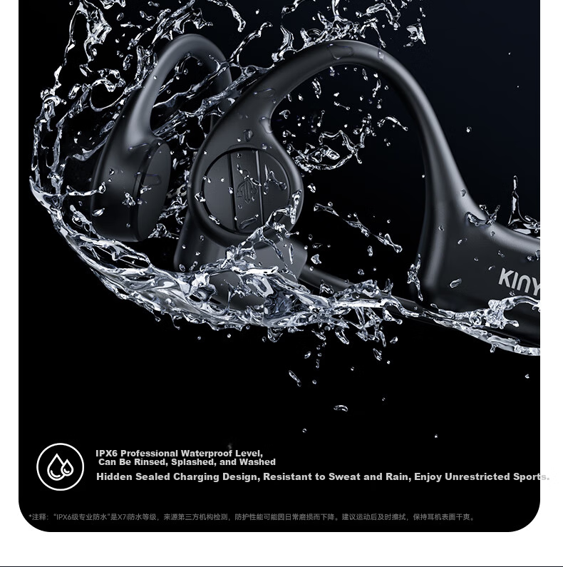 KINYO Bone Conduction Bluetooth Earphones 2025 New Wireless Sports Running Ear-Hook X7Pro 22