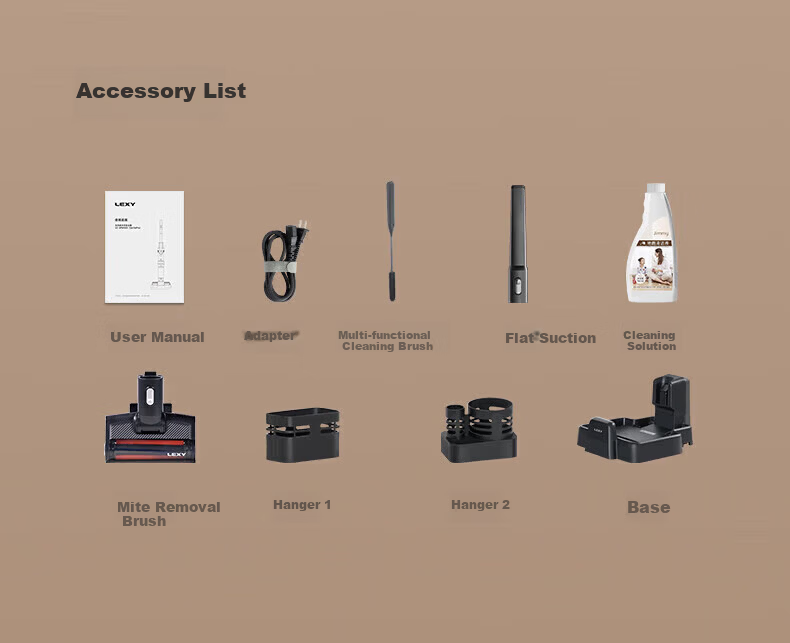 LEXY Sirius L6 Floor Washer Vacuum Cleaner New Arrival JD Self-operated Home Use Mite Removal 4-in-1 Automatic Cleaning 22