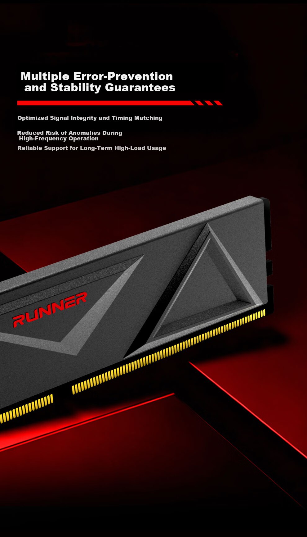 Runner 16GB DDR4 3200 Desktop RAM Intel Compatible Blue Heat Sink 8