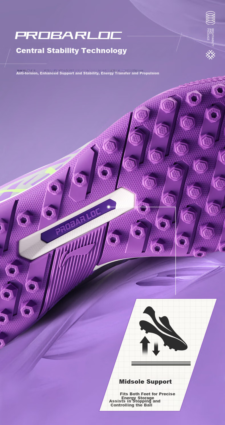 LI-NING Football Shoes TF Turf Studs Children's Professional Youth Adult Training Sports Competition Sneakers 4
