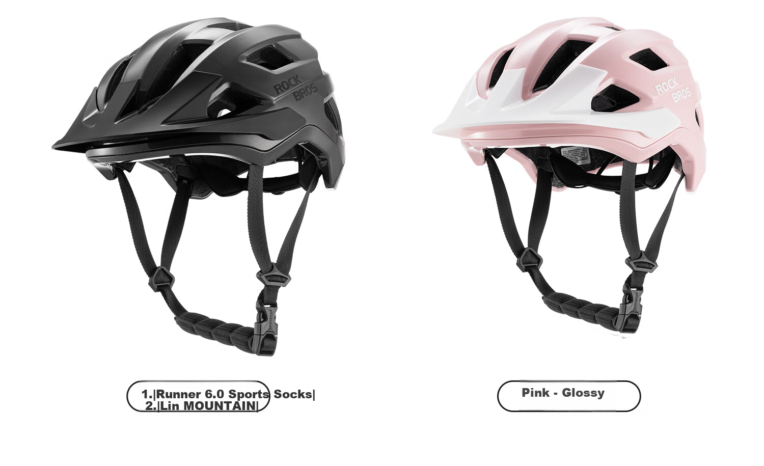 Rockbros Youth Mountain Bike Helmet Kids Roller Skating Scooter Bicycle Student Safety Helmet Unisex White 8