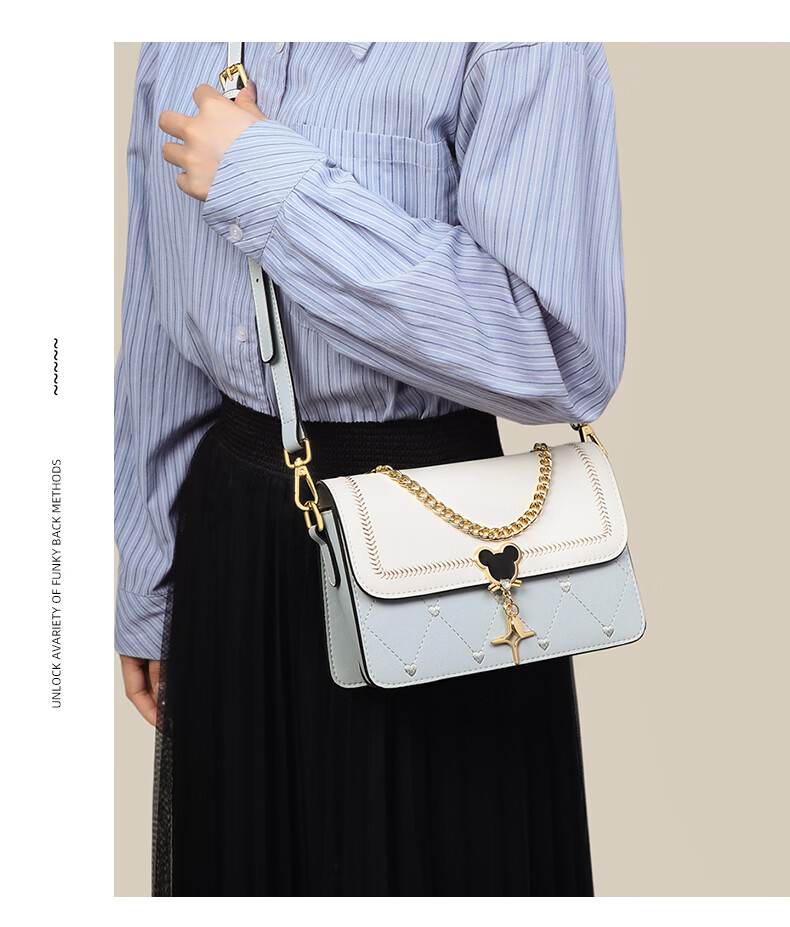 Love Sea Cowhide Leather Women's Shoulder Bag Crossbody Bag Trendy Underarm Bag Boutique Birthday Gift High-End Feel for Girlfriend Wife 20