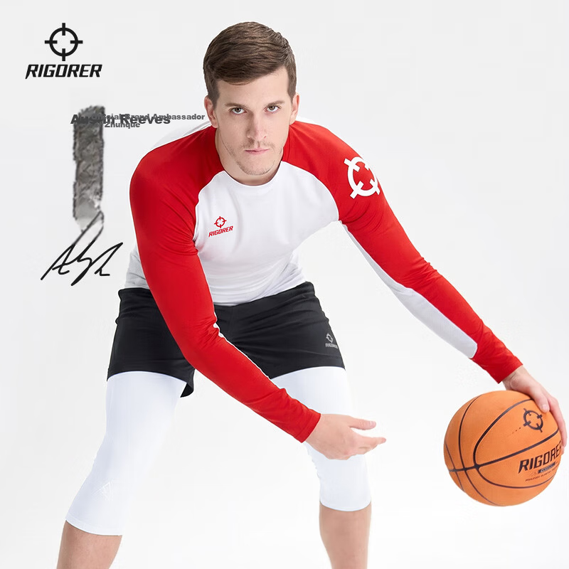 Zhunzhe Quick-Dry Long Sleeve T-Shirt Men's Basketball Fitness Fashion Casual Sports Outdoor Comfortable Breathable Top