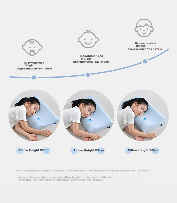 AiSleep Thailand Imported Dream Infant Latex Pillow Nap Pillow Children's Pillow Newborn Baby Pillow 7cm 8
