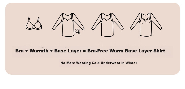 MiiOW Mulberry Silk Down Thermal Underwear for Women Autumn Top with Chest Pad Lace Base Layer Skin Color XL 4