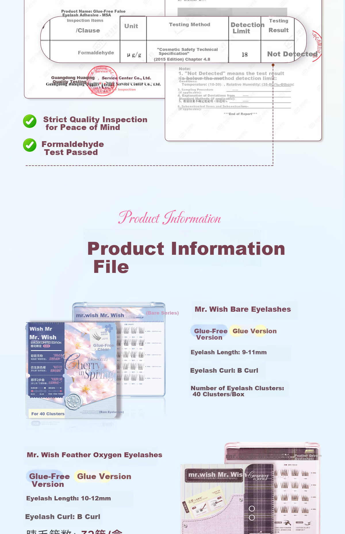 Mr. Wish Glue-Free Natural False Eyelashes Self-Adhesive Super Natural Realistic Eyelashes Gift Zhang Baizhi Style 20