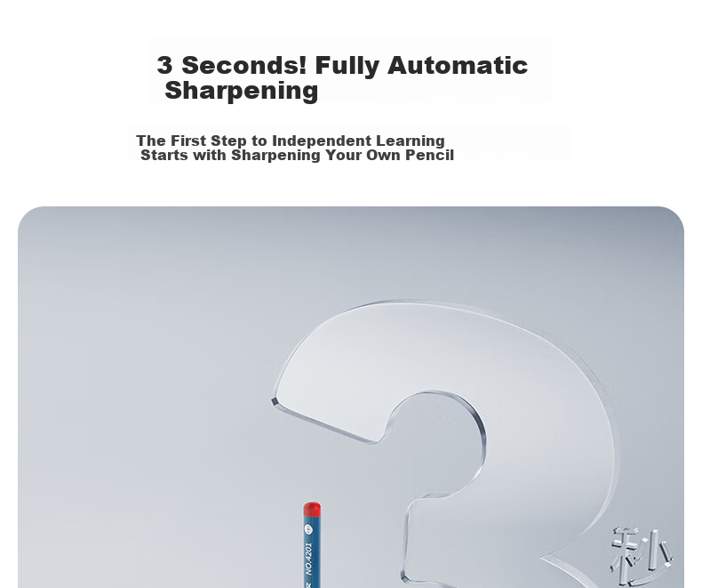 Astronomy Elementary School Fully Automatic Electric Pencil Sharpener for 6-8mm Diameter Large Triangular Pencils Children's Electric Pencil Sharpener Stationery White S8813-2 5