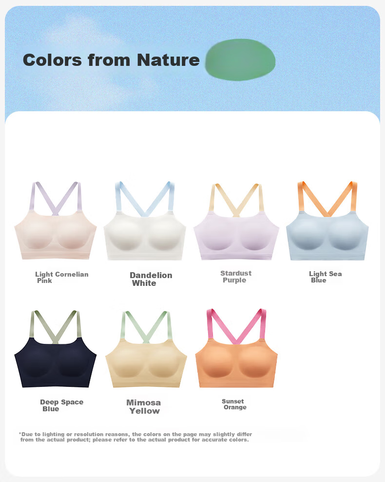 Like UU Girls' Middle School Sports Bra Waterdrop Back Development Period High School Youth Development Underwear 15