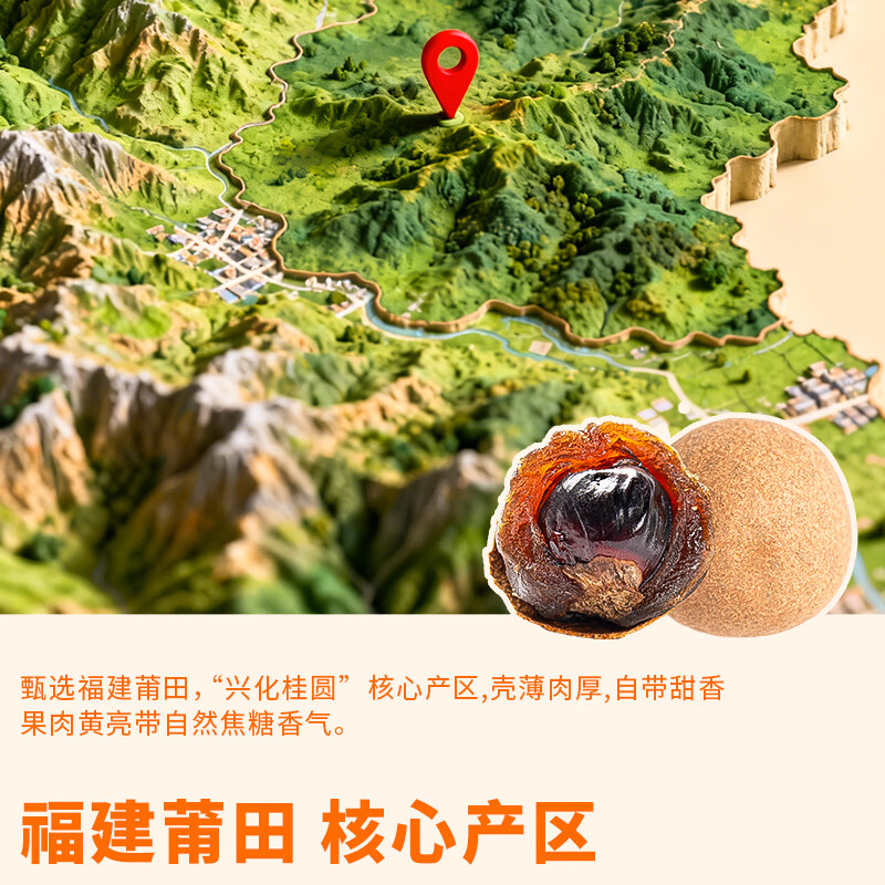 金唐莆田桂圆干500g 龙眼干带壳桂圆干 莲子百合银耳羹煲汤甜羹食材