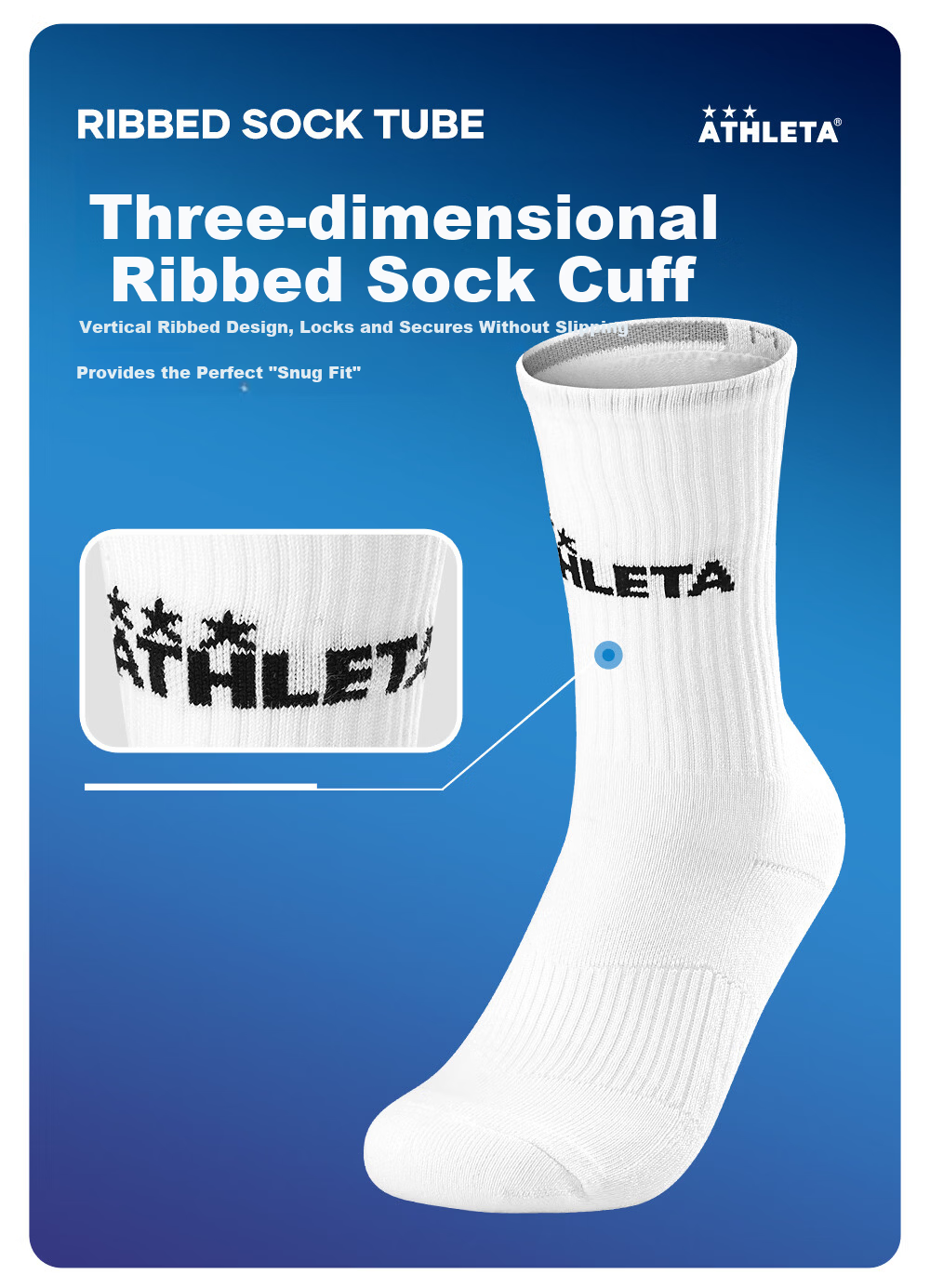 ATHLETA Soccer Socks Summer Mid-Calf Unisex Non-Slip Training Socks Towel Sole Sports Running Basketball Outdoor Socks 6