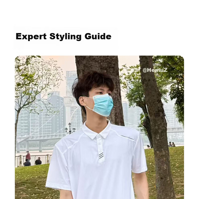 361° Men's Short Sleeve Polo Shirt Spring Summer Sports Casual Sun Protection Cooling Top 652624104-5 1