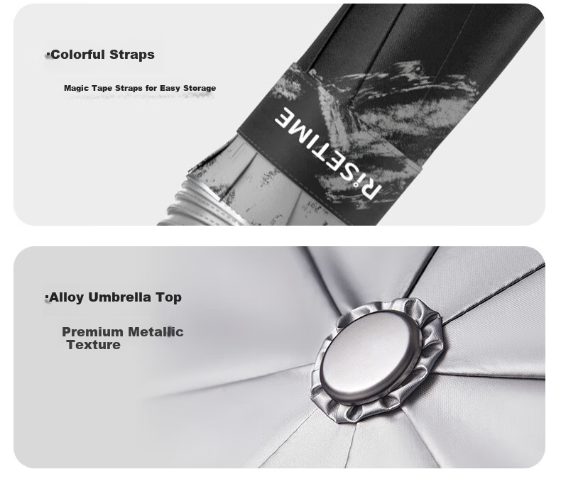 Full-Automatic Electric Umbrella Smart Automatic Rain Umbrella Dual-Use Sun and Rain Umbrella Sunshade Black Coating UV Protection Sun Umbrella 13