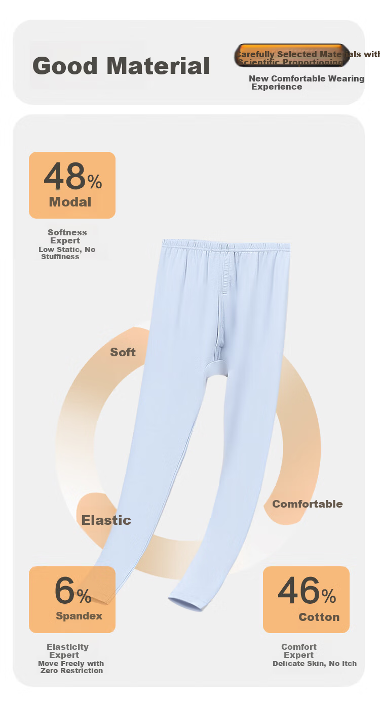 Hodohome Kids Thermal Modal Antibacterial Leggings for Girls, Class A, Cotton Fleece Pants, 2-Pack, Sizes 170/130 7