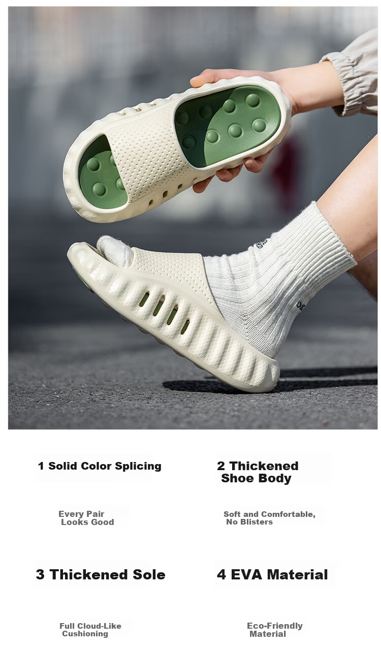 Darcy Mister Men's Summer Indoor Outdoor Sports Shock-Absorbing Thick-Soled Slippers Cushioned Feel Casual Sandals for Men 3