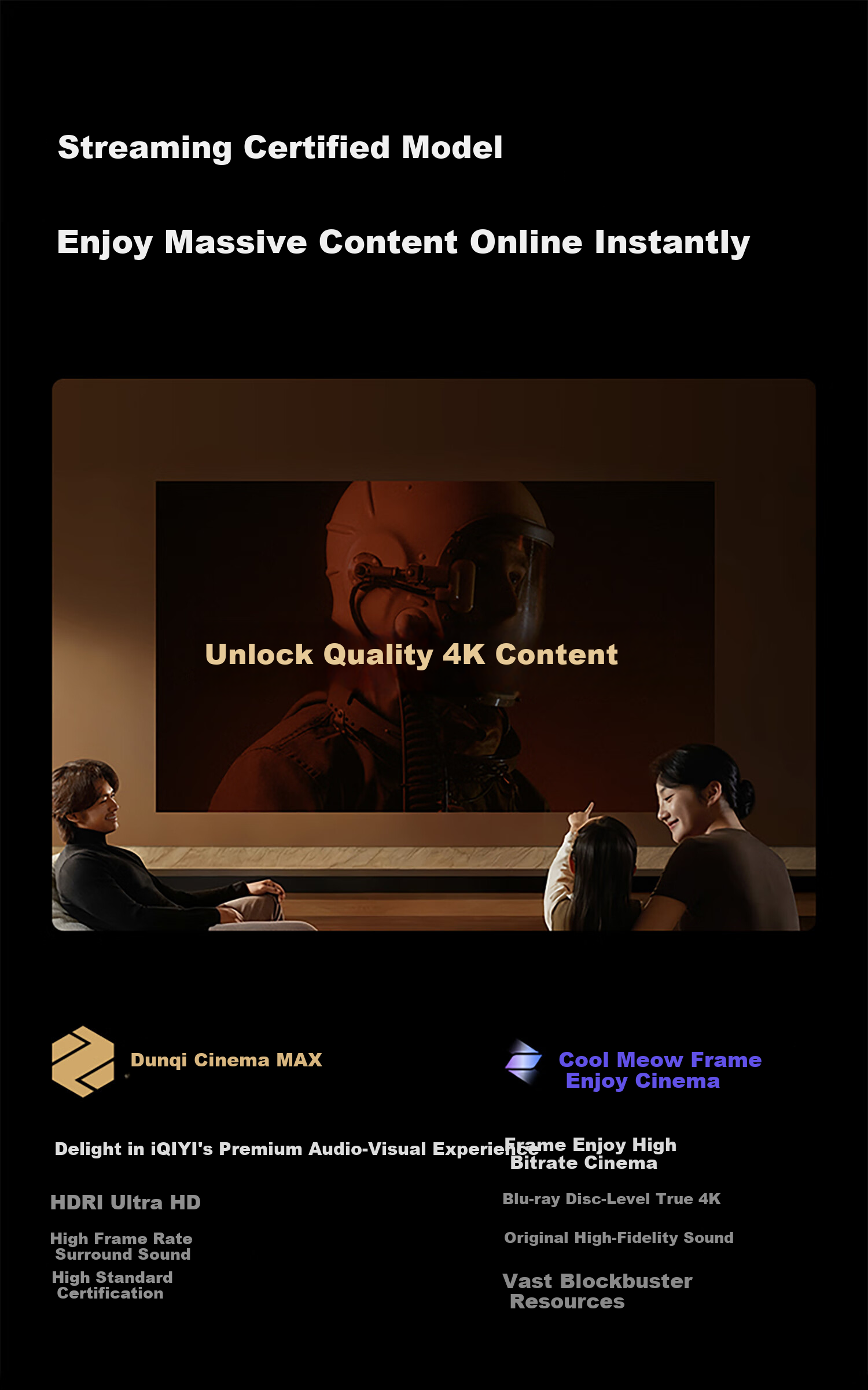 XGIMI T10 0.78" DMD Laser HDR Projector 5000 CVIA Ultra High Brightness Ultra High Dynamic Contrast 4K Ultra HD Smart Home Projector with National Subsidy 20