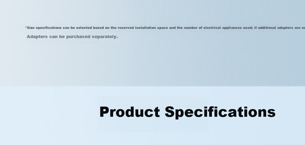 NVC Lighting Track Socket Surface Mounted No-Drill Wall-Mounted Movable Wall Rail Socket 80cm + Four 5-Hole Outlets White 22