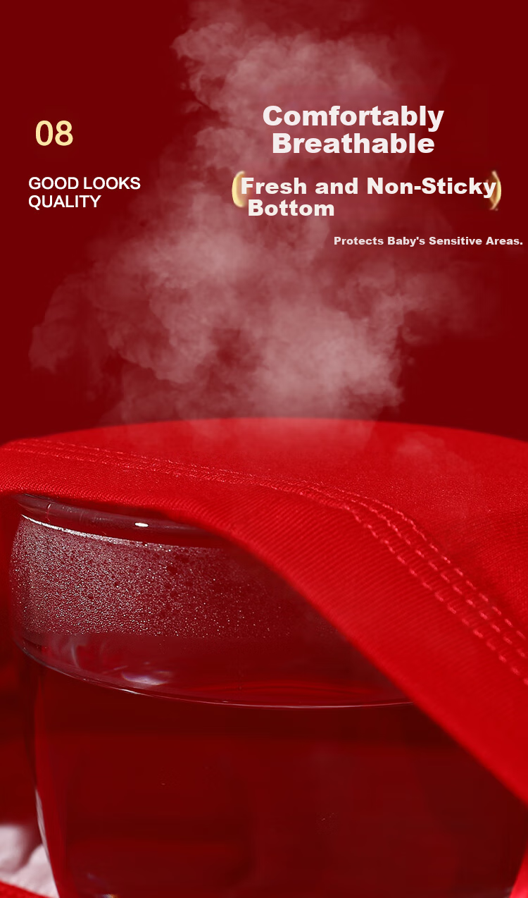 Hodohome Boys' Festive Lucky Red Antibacterial Cotton Crotch Boxer Shorts for New Year 325 150 10