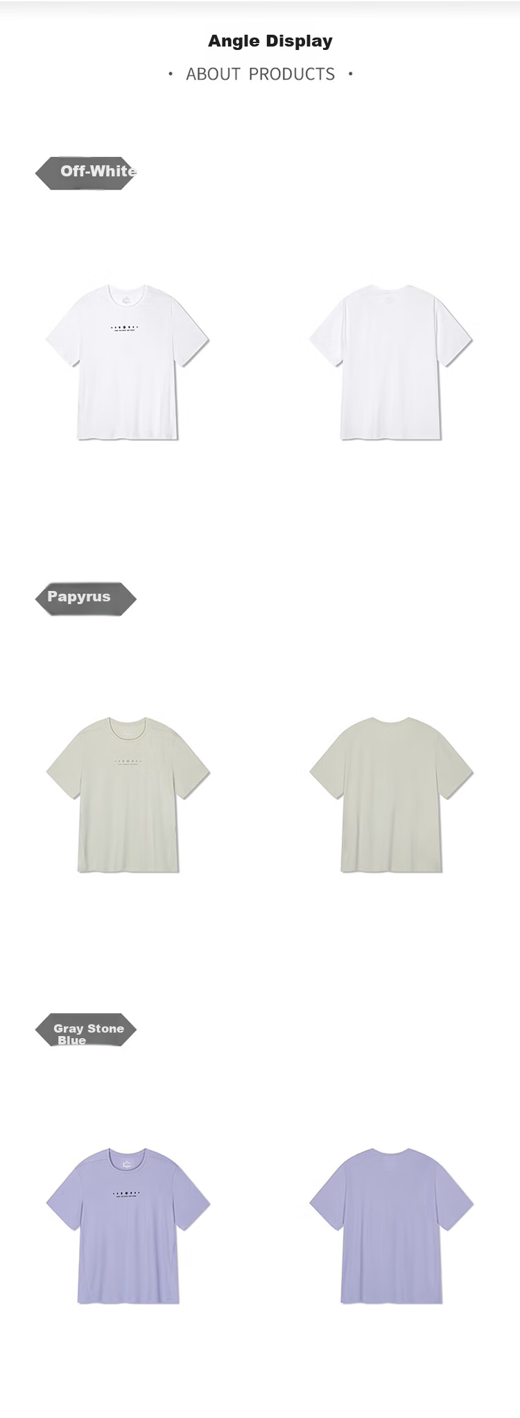 361° Men's Spring Summer Sports Quick-Dry T-Shirt Fitness Casual Short Sleeve Top Base Layer 652624122-1 25
