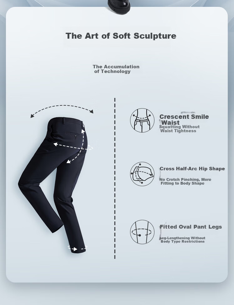 JD Original Men's Dress Pants, Casual Business High-Quality Straight-Leg Quick-Dry Formal Trousers, New Spring And Autumn Style, Black, Size 34 9
