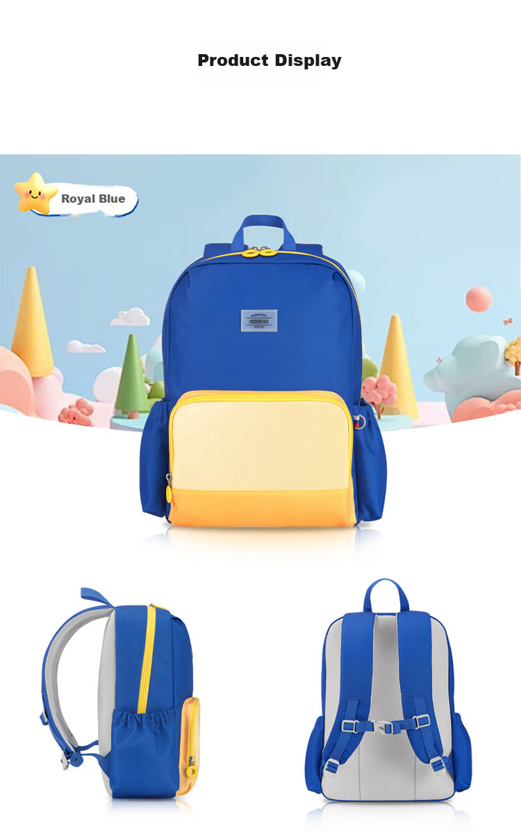 AMERICAN TOURISTER Girls' Safe Backpack for Grades 1-5, Antibacterial Lightweight School Bag, Large Capacity NK0 11