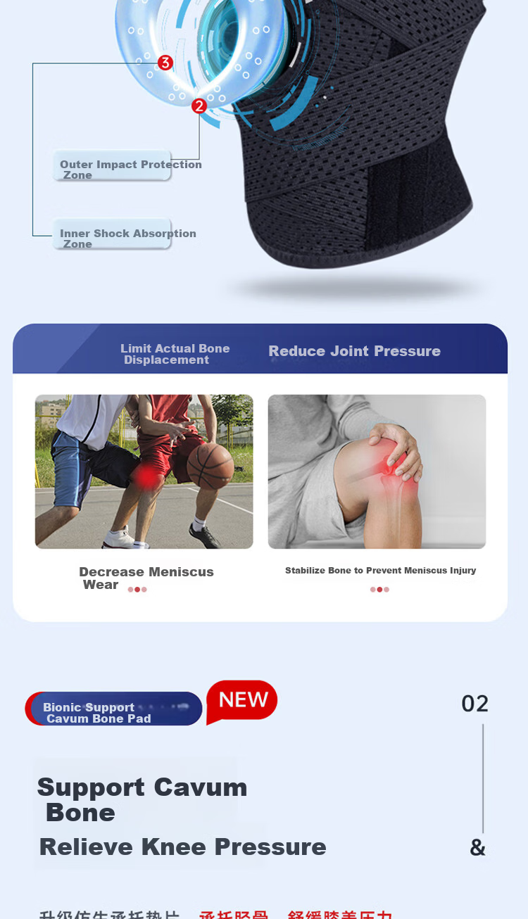 KYOLENS Knee Brace for Arthritis Meniscus Injury Prevention Sports Medical Synovial Fluid Patellar Ligament Pain Relief for Men and Women Running 5