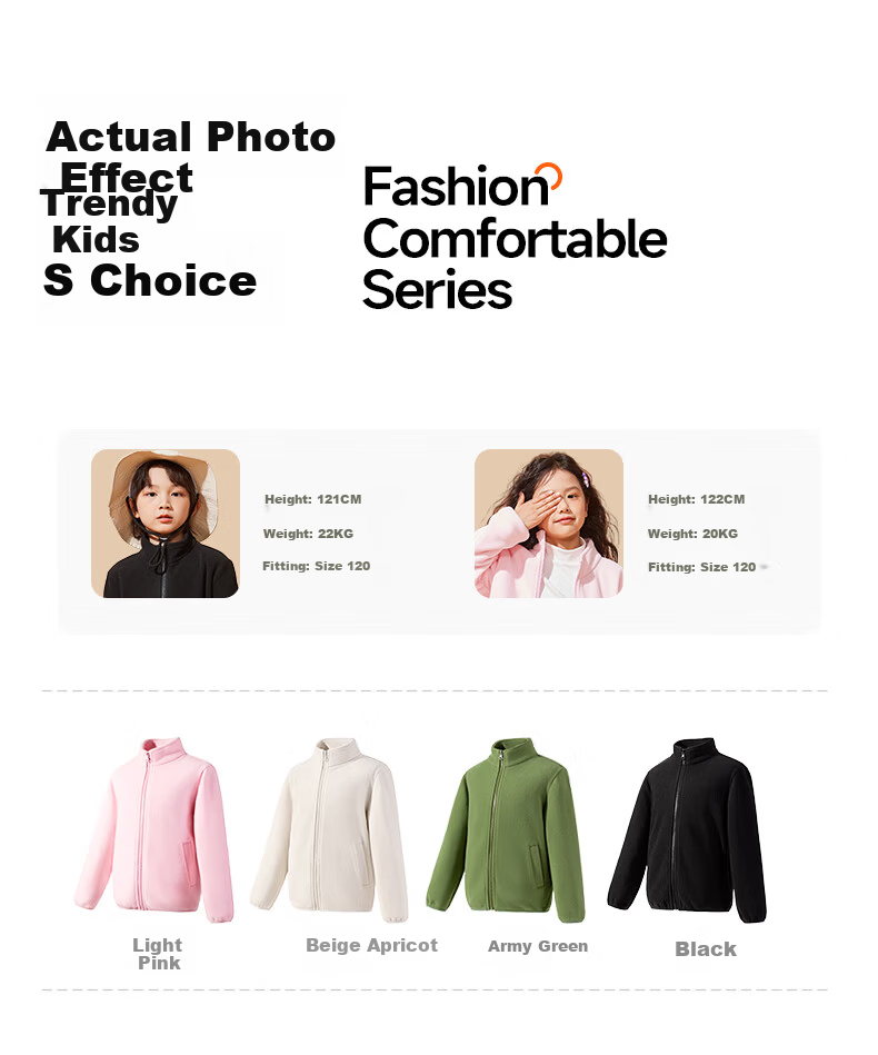 JEANSWEST Kids Boys Autumn Winter 2025 New Fleece Jacket Outerwear Girls Warm Winter Clothing 11