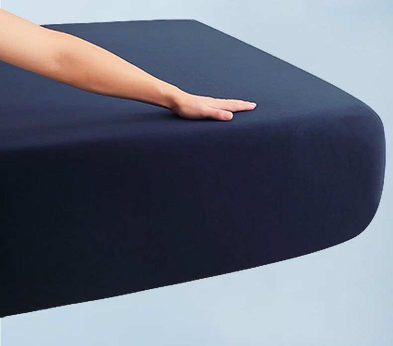 SOMERELLE Class A Knitted Cotton Deep Sleep Fitted Sheet Single Piece Summer Cooling Breathable Mattress Protector Cover 1.5m x 2m 12
