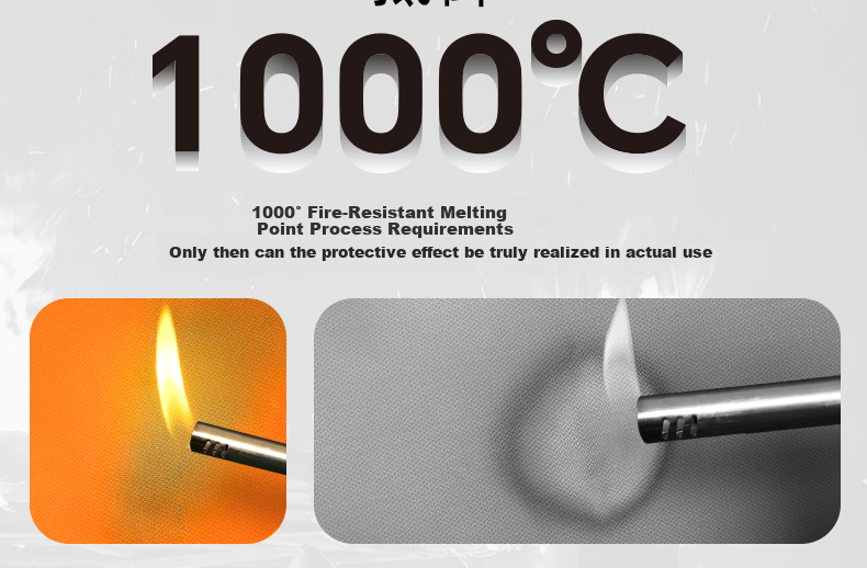 ZHONG JIA WO AN Fireproof Cloak Household Fire Escape Fire Blanket Kitchen High-Temperature Resistant Silicone Fire Extinguishing Blanket Emergency Escape Equipment 8