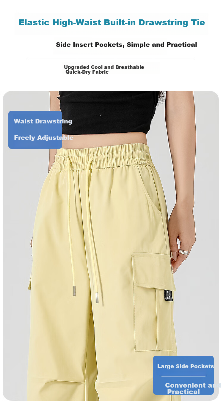 Xueqiman Twill Work Pants Women Summer Quick-Dry American Style Sports Convertible High-Waist Hiking Outdoor Softshell Pants 10