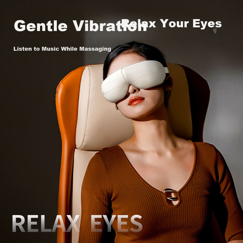 HEZHENG [Price Protection 618] Eye Massager with Air Cushion, Kneading And Eye Care Device for Adults, Heated Sleep Mask, Birthday Gift, Holiday Present for Boyfriend Or Girlfriend