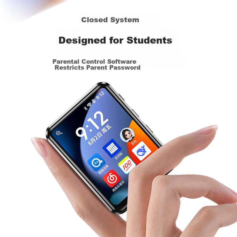 Sheng MP3/MP4 Lossless Music Player Smart WIFI Connected MP5 Internet Bluetooth Student Portable English Learning U3 8G Closed System