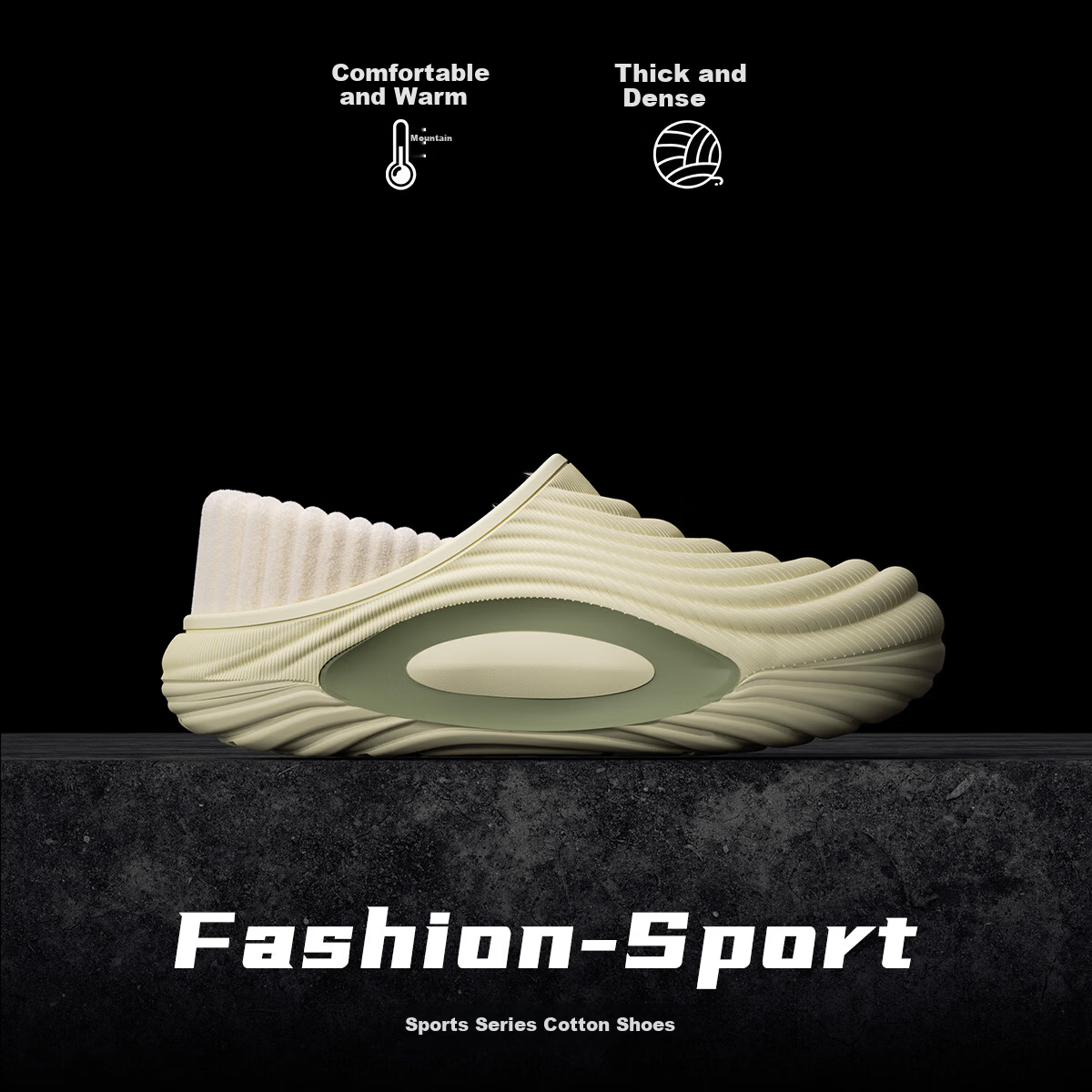 Runrou Full-Coverage Cotton Slippers for Men 2025 Autumn Winter New Plush Warm Waterproof Indoor Home Cotton Shoes Outdoor Wear 14