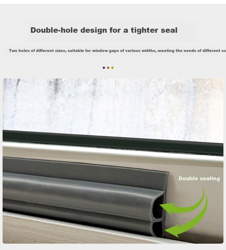 JiaDu Window Seal Strip Windproof Door and Window Gap Seal Strip Anti-Collision Window Insulation Soundproof Windproof Strip 9
