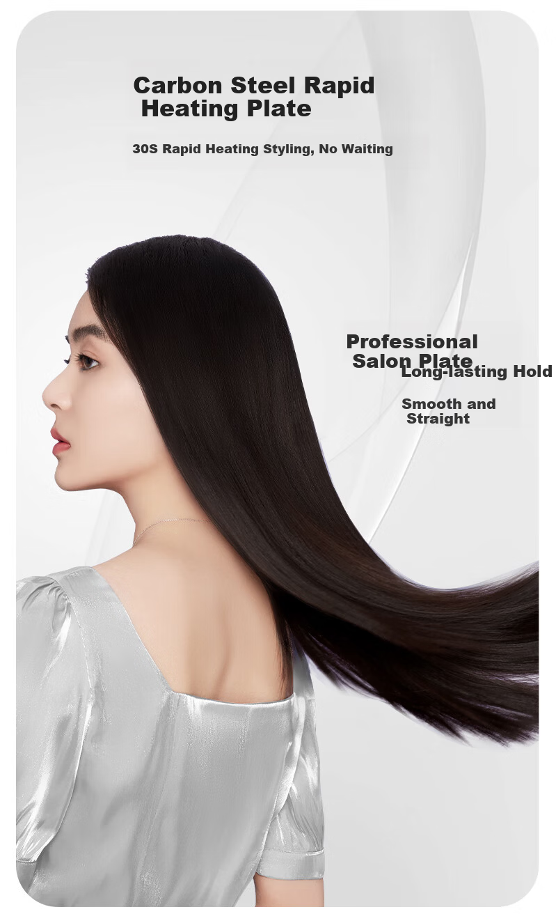 CONFU KF-505 Curling and Straightening Iron, Wide Dual-Use Hair Straightener and Curler for Professional Salon Hair Styling 5