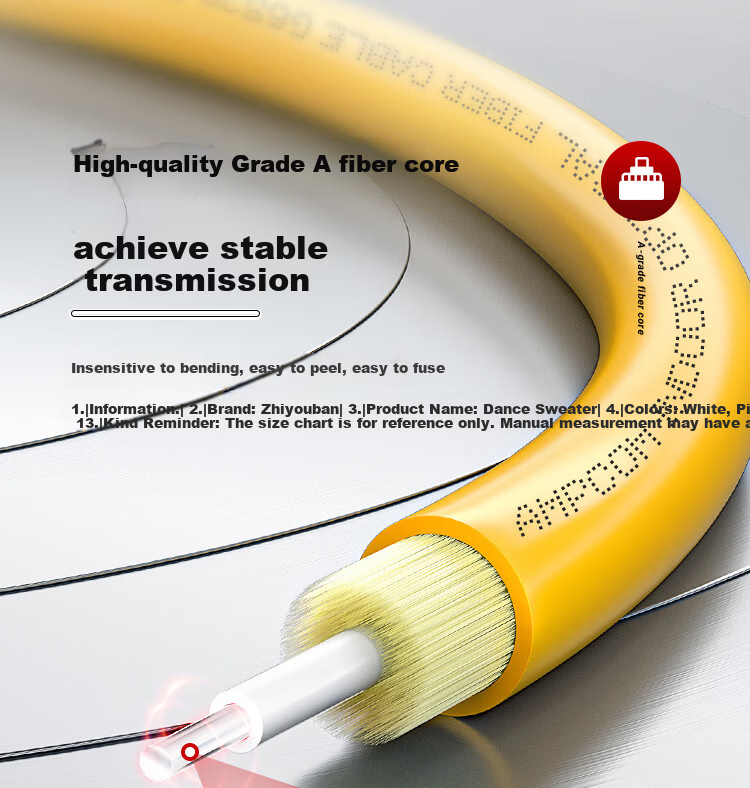 AMPCOM Fiber Optic Patch Cable Telecom Grade Single-mode Single Core 2.0mm SC-SC 9/125μm FTTH Fiber Optic Cable for Optical Transceiver 2 Meters ASM2SC1202 6