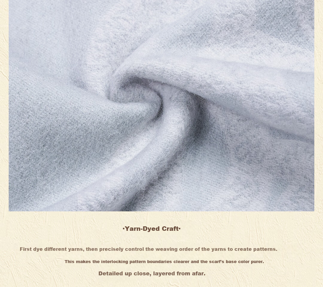 Shanghai Story 100% Wool Jacquard Shawl Scarf Autumn Winter Fashion Warm Dual-Use Neck Warmer Birthday Gift for Girlfriend 27