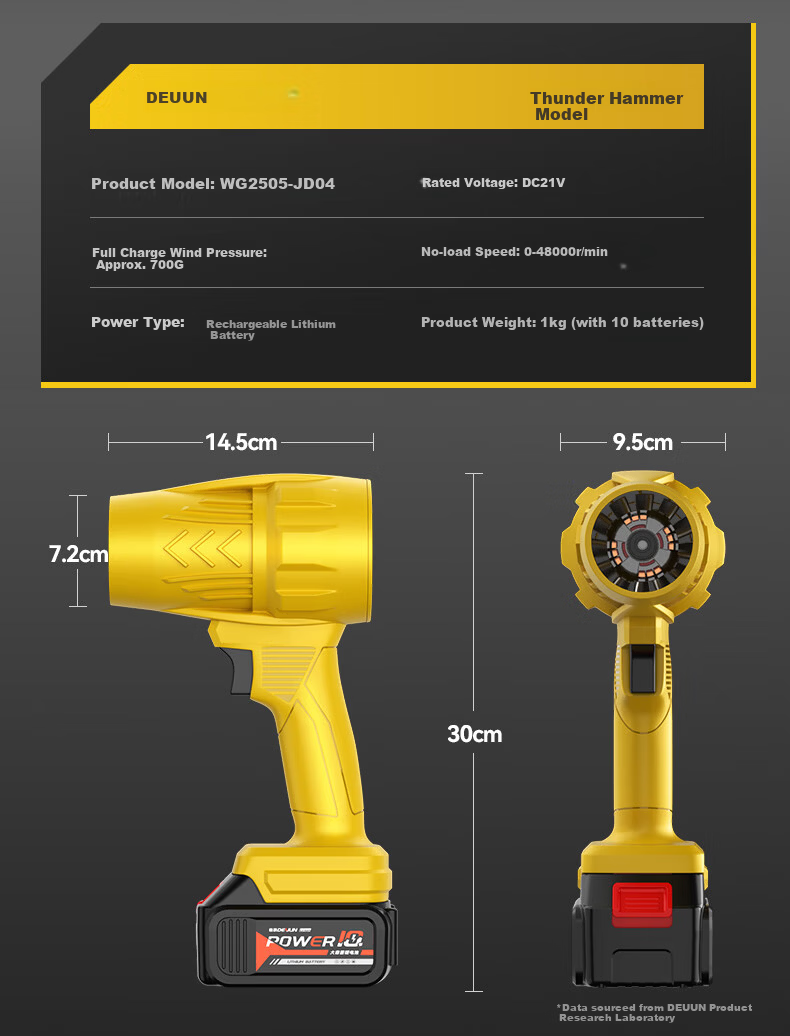 Deyun Handao Violent Fan Car Wash Storm Snow Turbo Industrial Blower High Power Strong Blower Dust Blower 12