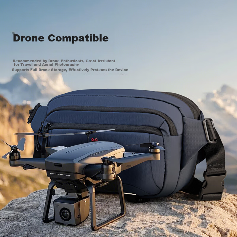 CROSSGEAR Cross Medal Single Shoulder Sling Bag One Camera Two Lenses Mirrorless DSLR Camera Photography Bag Drone Phone Storage Chest Bag